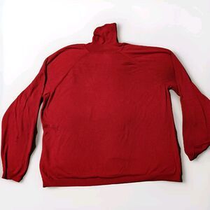 Talbots Sweater Women's 2X Red Turtle Neck Long Sleeve Nylon Modal
